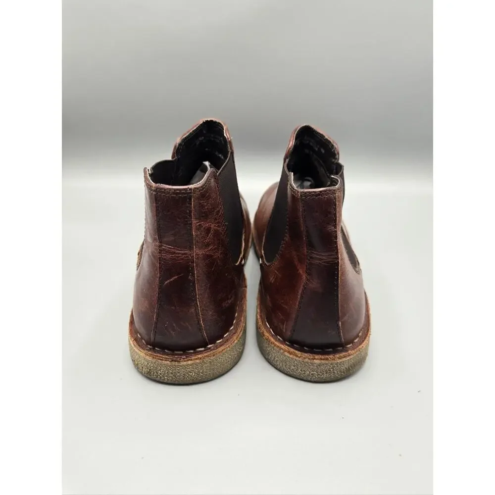 Kenneth Cole Reaction Mens Brown Leather Chelsea Boots Size 10.5 Ankle Boots
